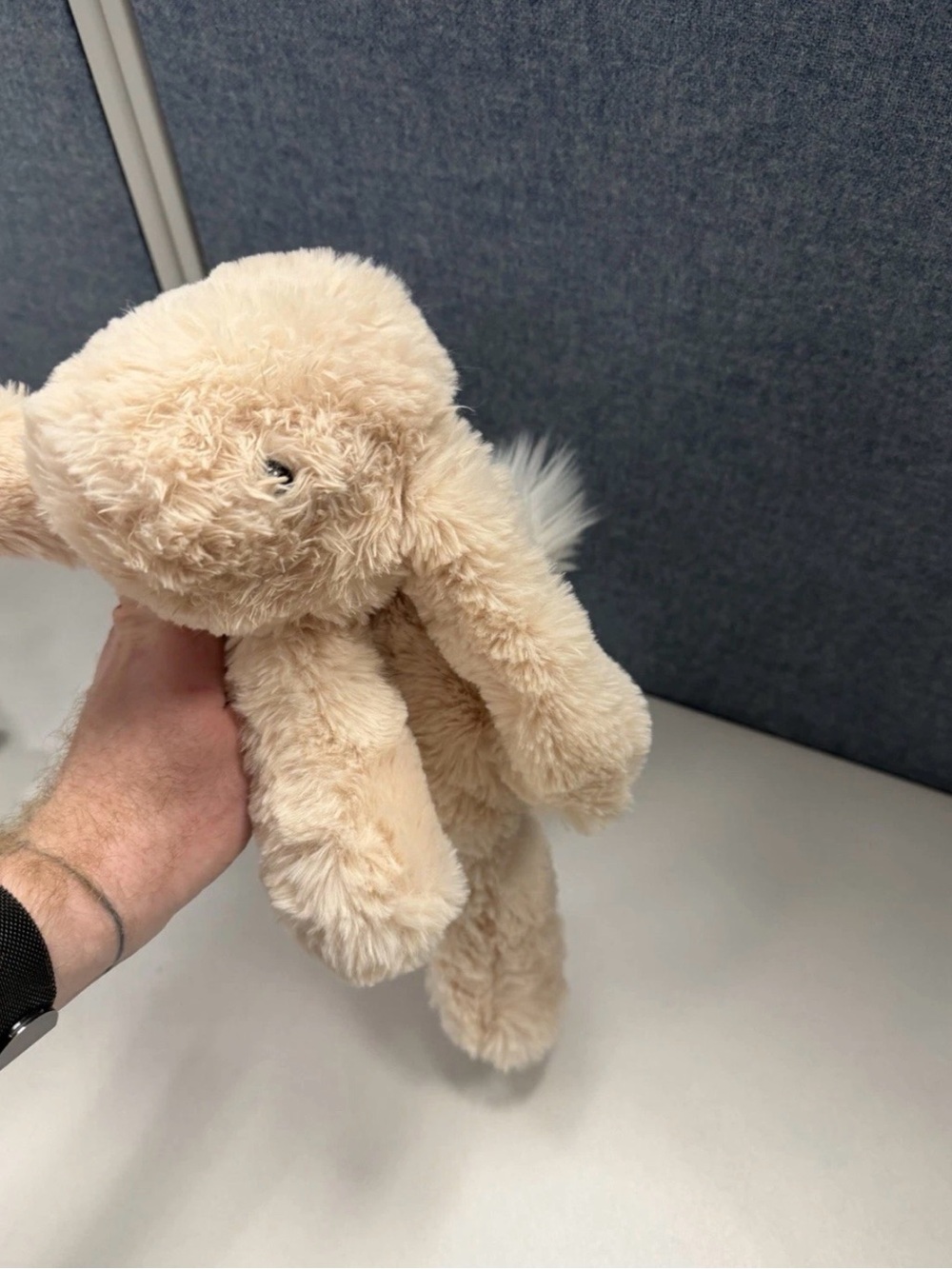 Jellycat Smudge Rabbit Plush - Soft Beige - Picture 4 of 5